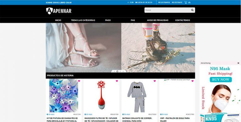 apennarch.com fake multi-product online shop