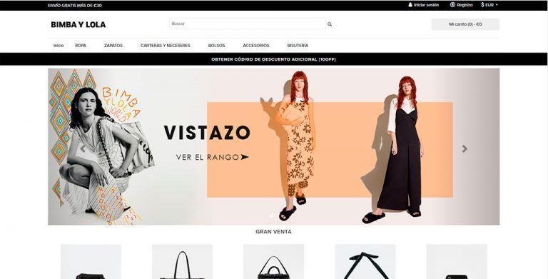 bimbaes.online fake shop of Bimba y Lola