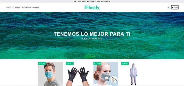 healybrand.com fake coronavirus mask online shop