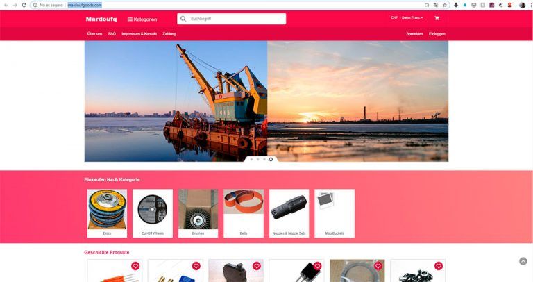 mardoufgoods.com fake multi-product online shop