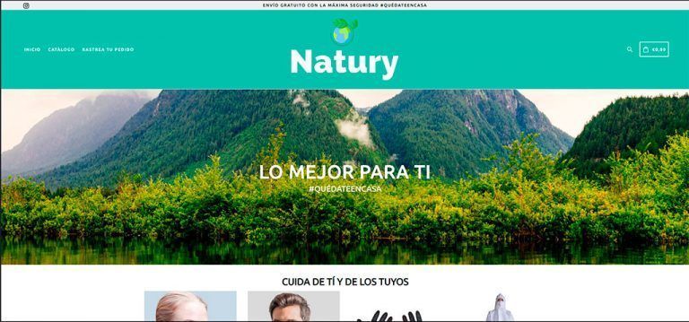 naturyspace.com questionable online store virus masks