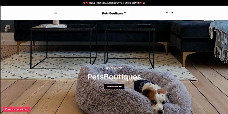 petsboutiques.com fake dog bed online shop