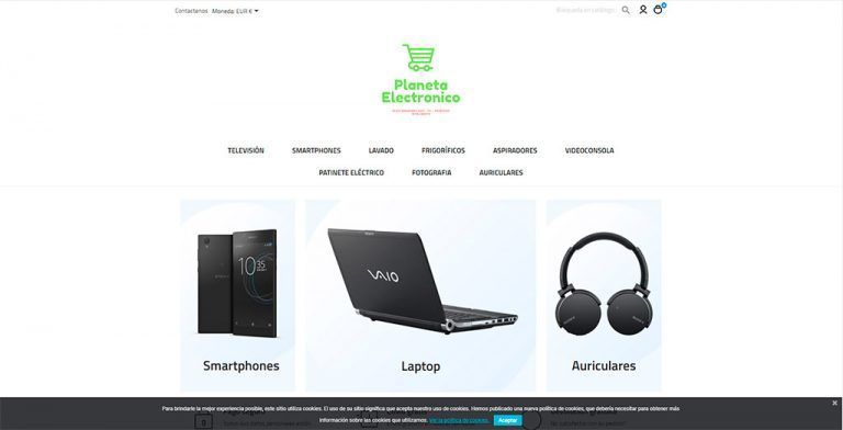 planeta-electronico.es fake online technology shop