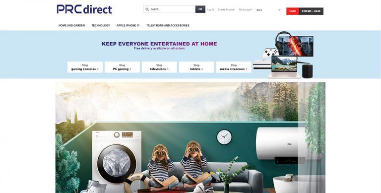 prcdirect-mall.com questionable online store for decoration and technology