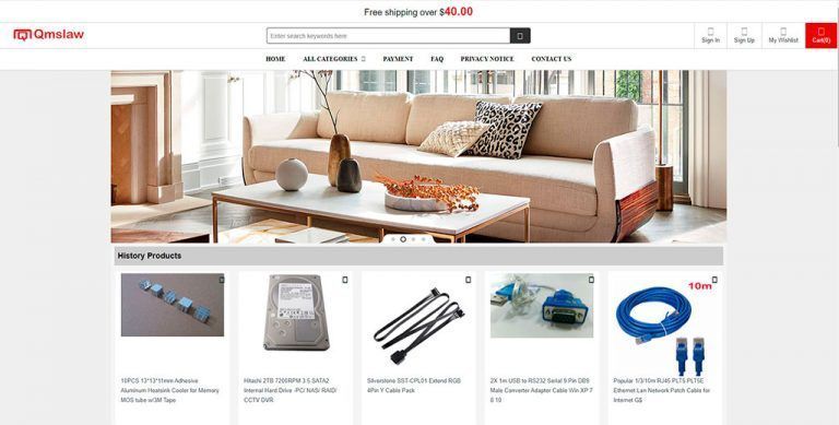 qmslawz.com fake multi-product online shop