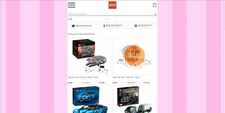 reiytoys.com questionable online store of Lego products