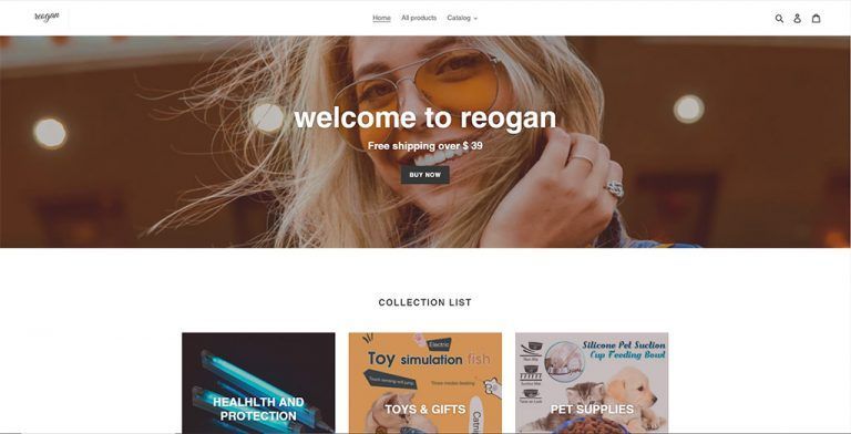 shop.reogan.com fake multi-product online shop