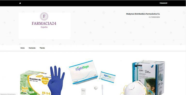 tufarmarcia.com questionable online store of pharmaceutical products