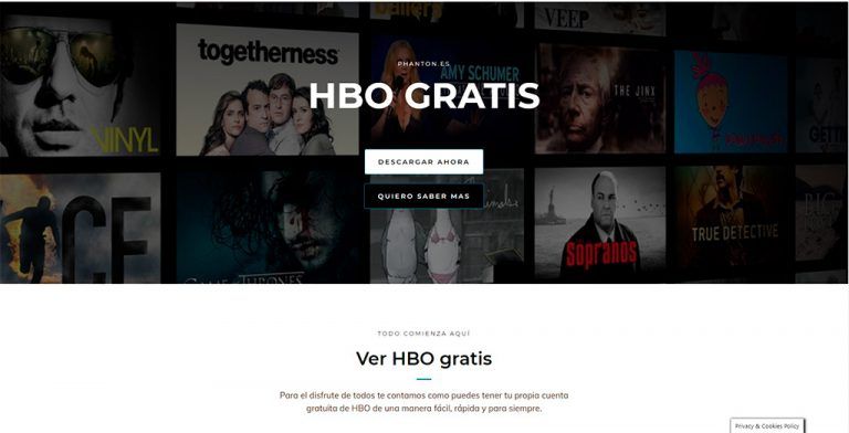phanton.es servicio para ver HBO gratis