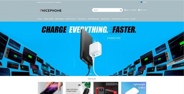ynicephone.com questionable online store appliances