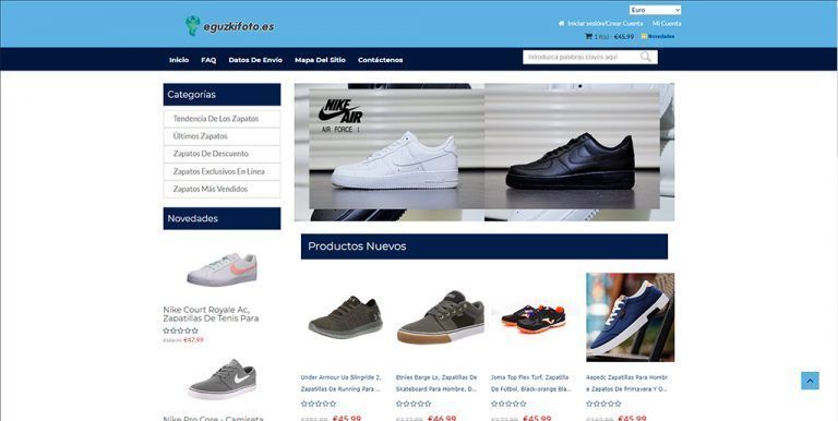 eguzkifoto.es fake online shoe shop