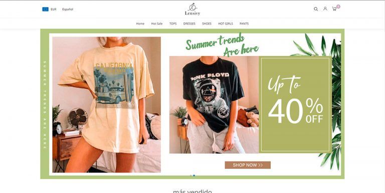 lensivy.com fake online fashion shop