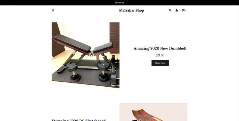 malzahar.shop fake sporting goods online shop