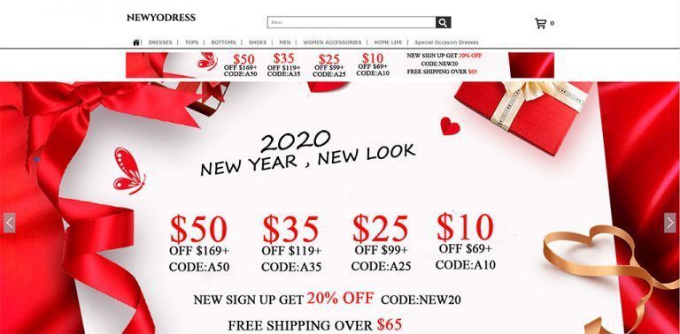newyodress.com fake online fashion shop