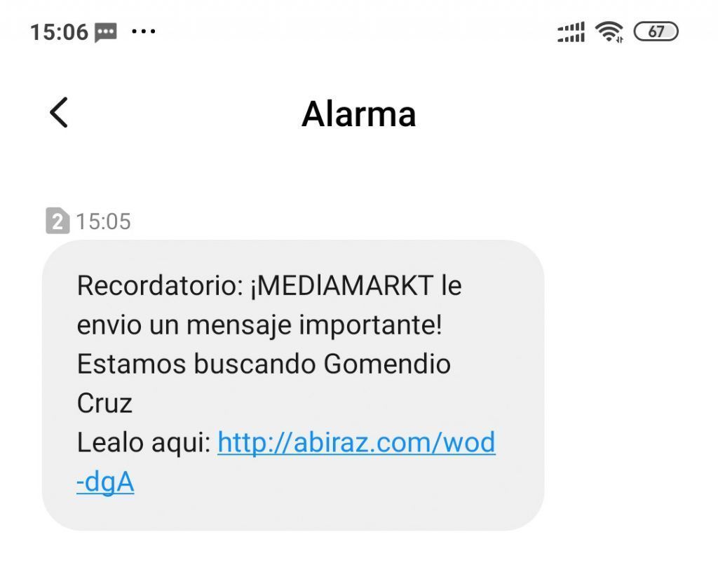 Phishing Mediamarket