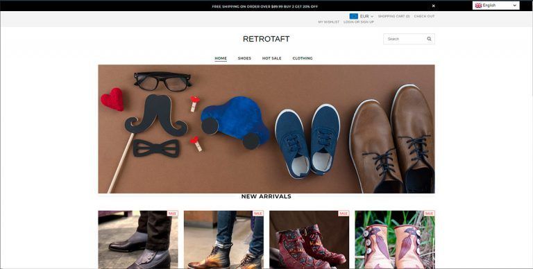 retrotaft.com fake online shoe shop