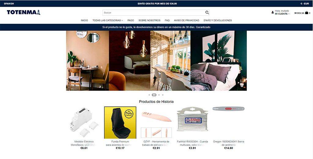 Totenmarket.com Tienda Online Dudosa Multiproducto