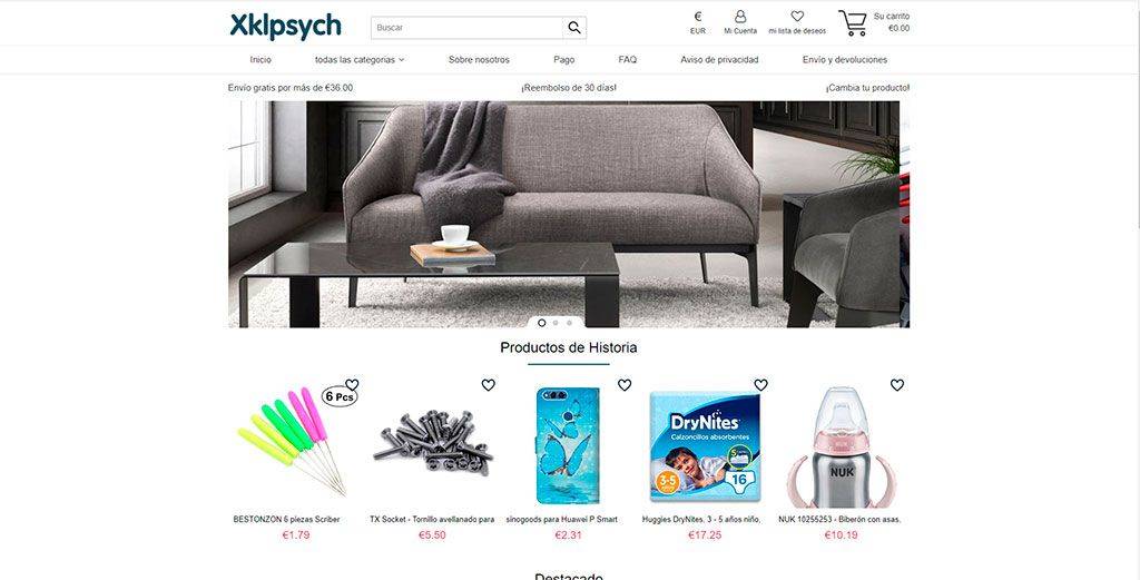 Xklpsycho.com Tienda Online Dudosa Multiproducto