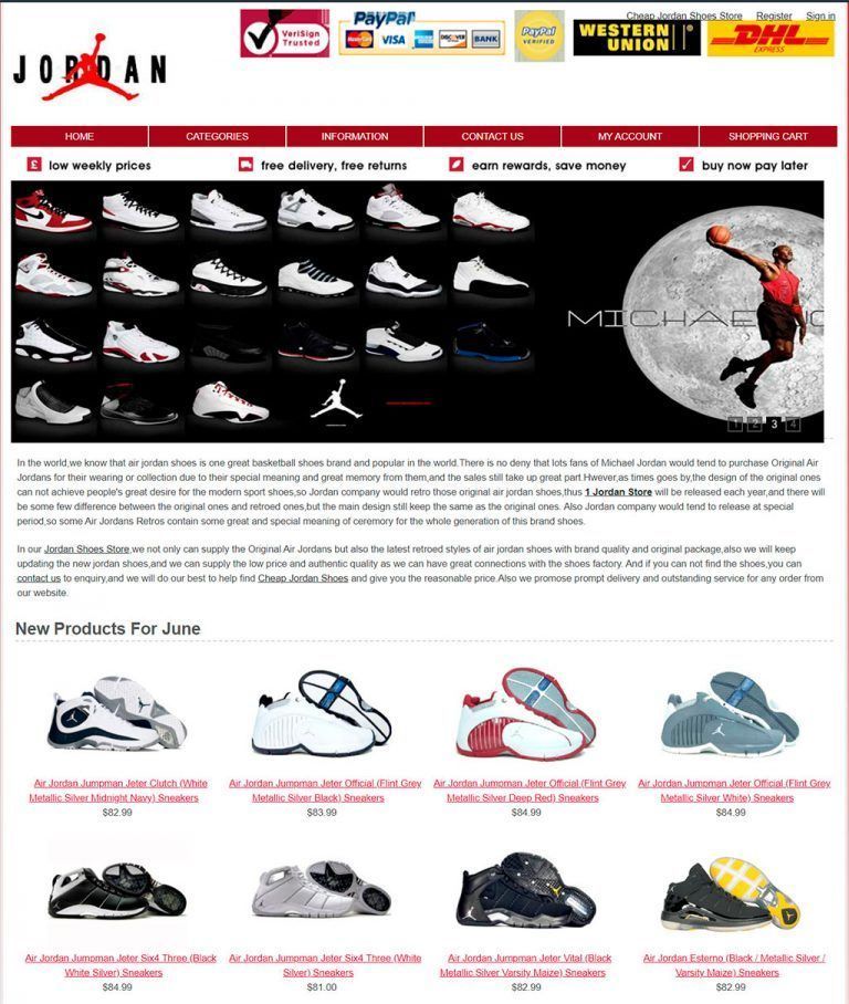 1jordanstore.com fake Nike Jordan sneakers online shop