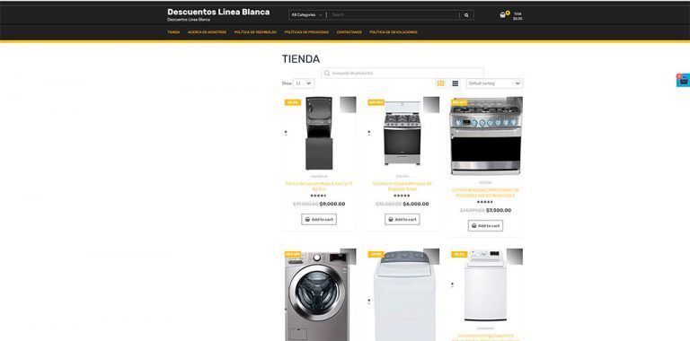 descuentoslineablanca.com questionable online store of household appliances