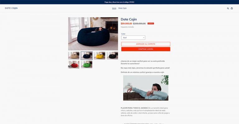 eldotecojin.com fake online cushion shop