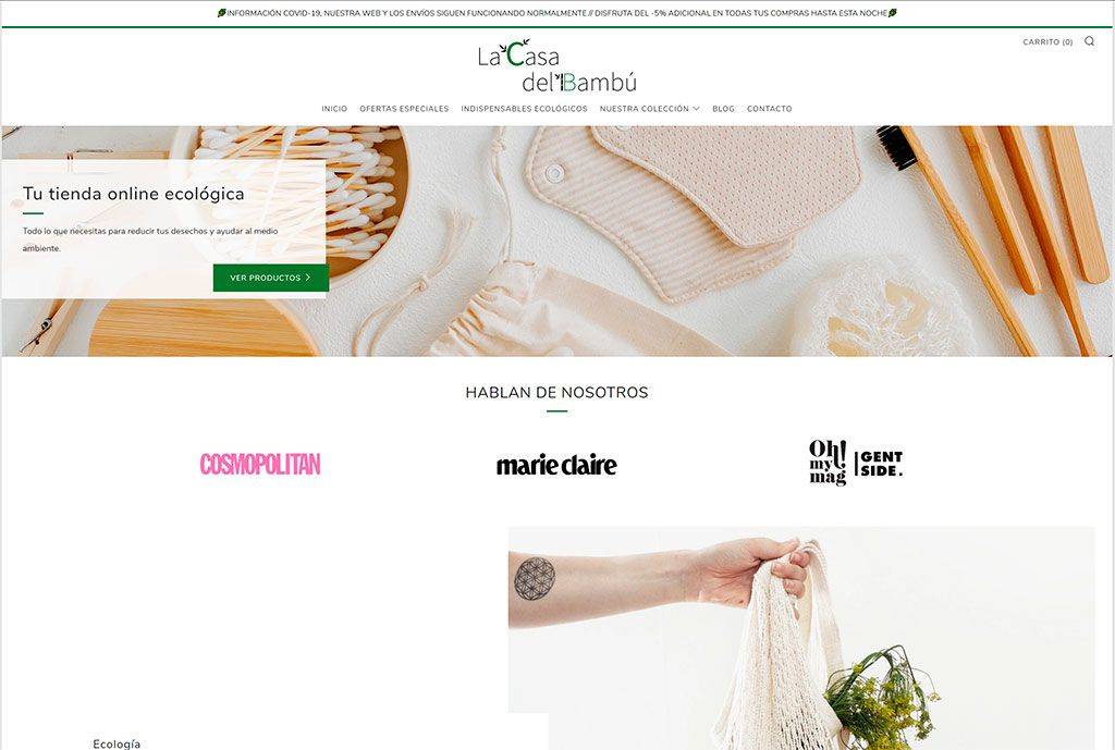 Lacasadelbambu.com Tienda Online Ecologica De Productos Realizados De Bambu
