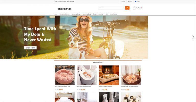 mickeshop.com fake multi-product online shop