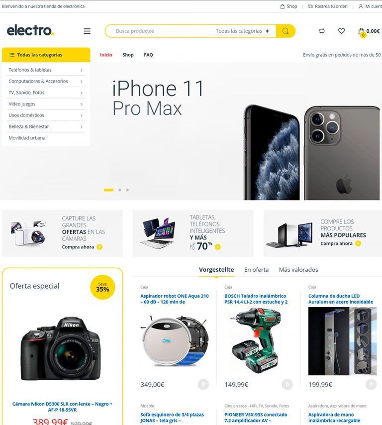 electronica-shop.com questionable online store electronics and appliances