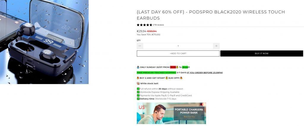 Podspro2020.com Tienda Online Dudosa