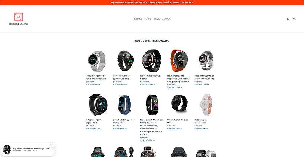 Relojeriachilena.com Tienda Online Dudosa Relojes
