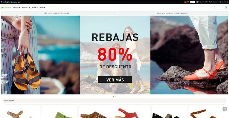 naturalistashop.online fake sandal shop El Naturalista