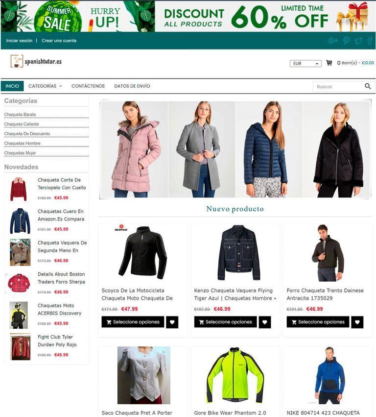 spanishtutor.es fake online fashion shop