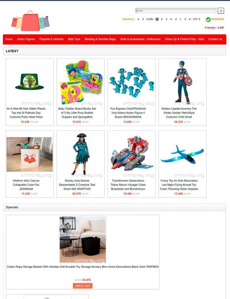 vnmoney.org fake multiproduct online shop