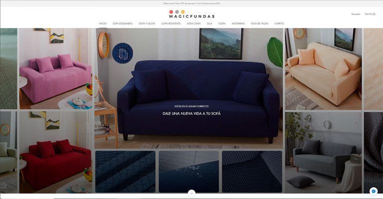magicfundas.com online shop fake sofa covers