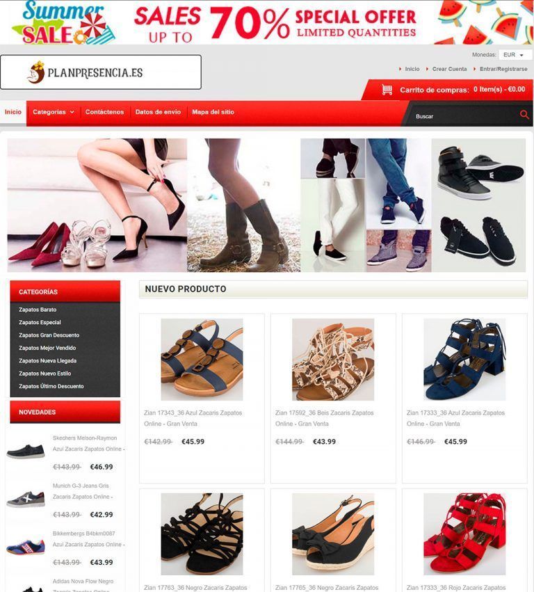 planpresencia.es fake online shoe shop