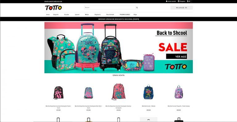 tottoes.online questionable online store Totto backpacks