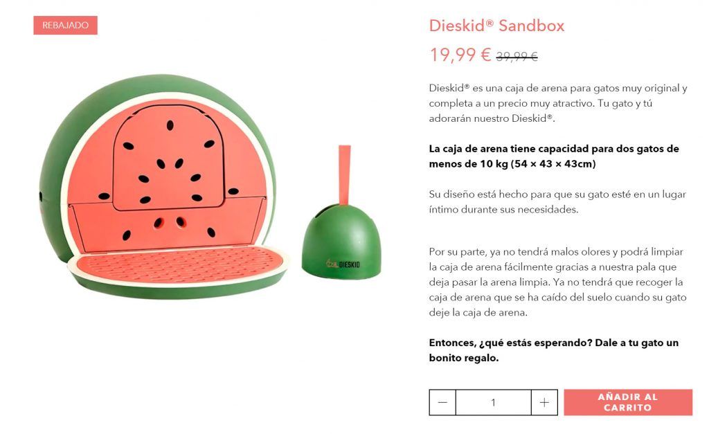 Dieskid.com Fake Cat Sandbox Online Shop