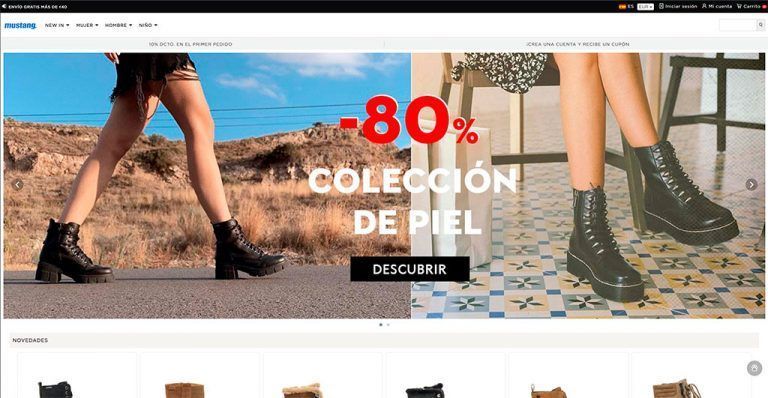 eszapato.online fake Mustang shoes online shop
