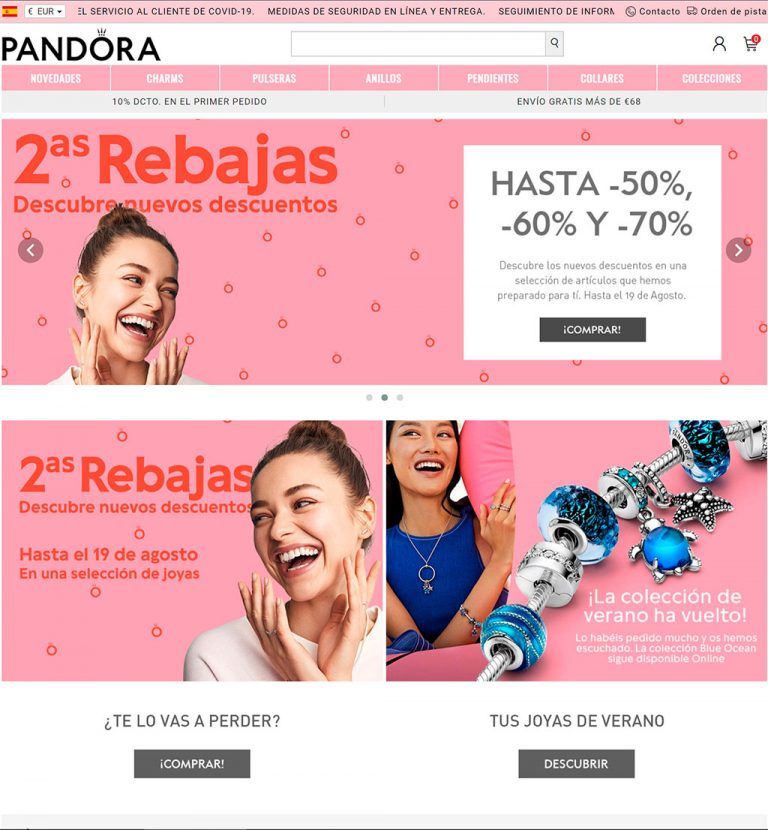 joyaschile.online fake jewellery shop Pandora