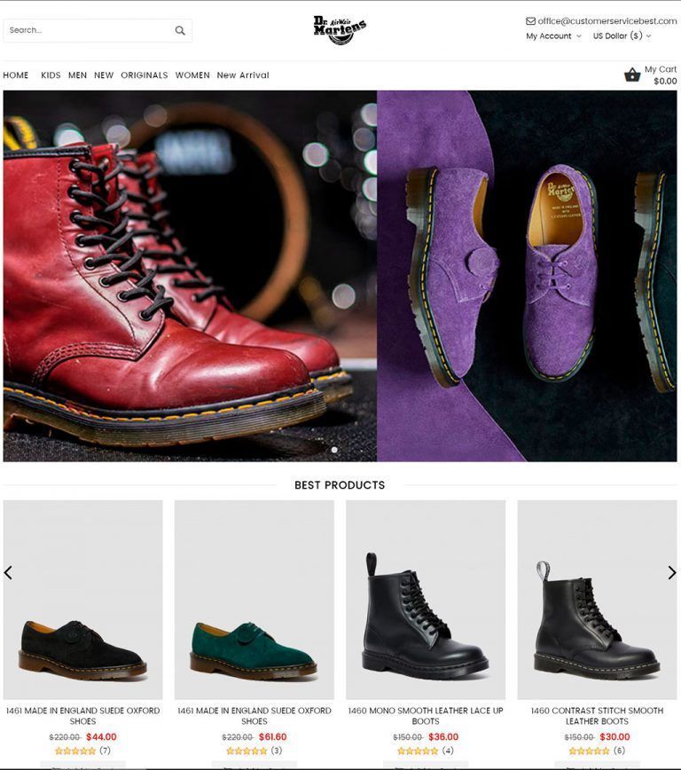 martenhhop.com online shop fraudulent footwear Dr. Martens