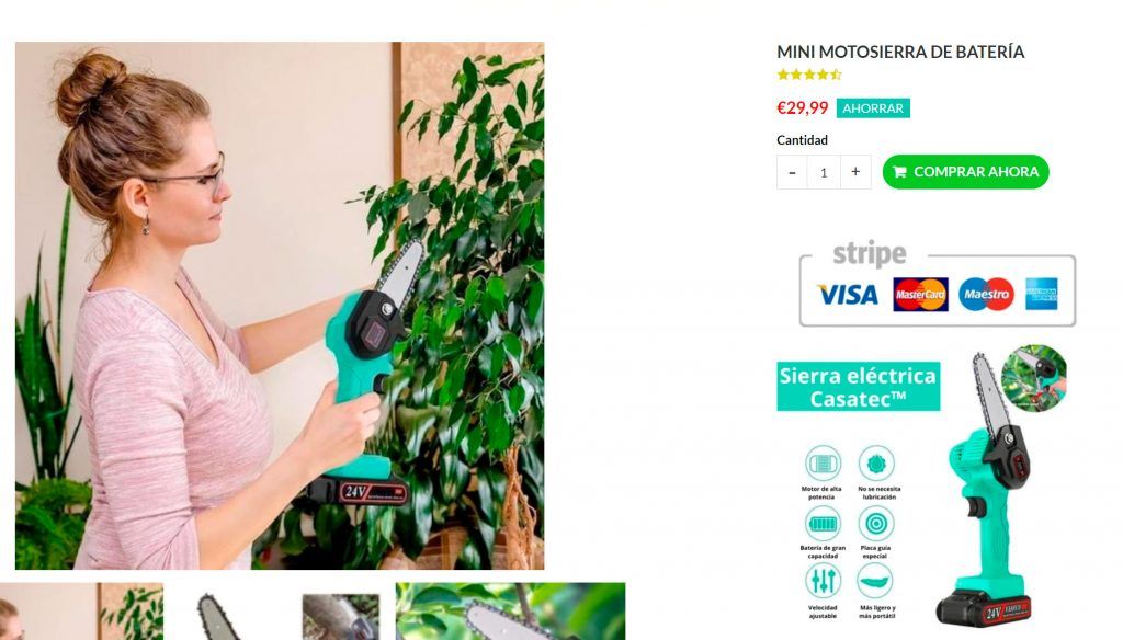 Casateces.com Fake Mini Chainsaw Online Shop