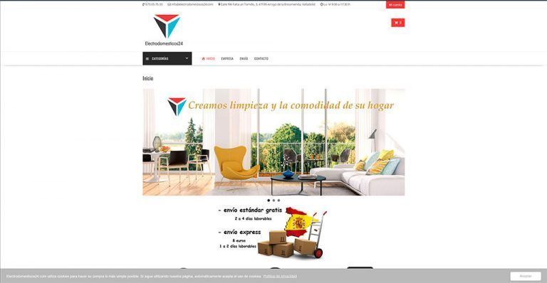 electrodomesticos24.com fake Dyson online shop