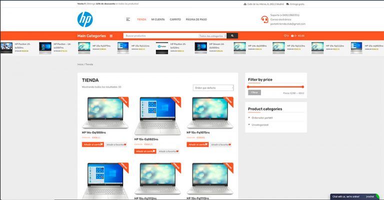 portatil-tienda.club questionable online store HP laptops