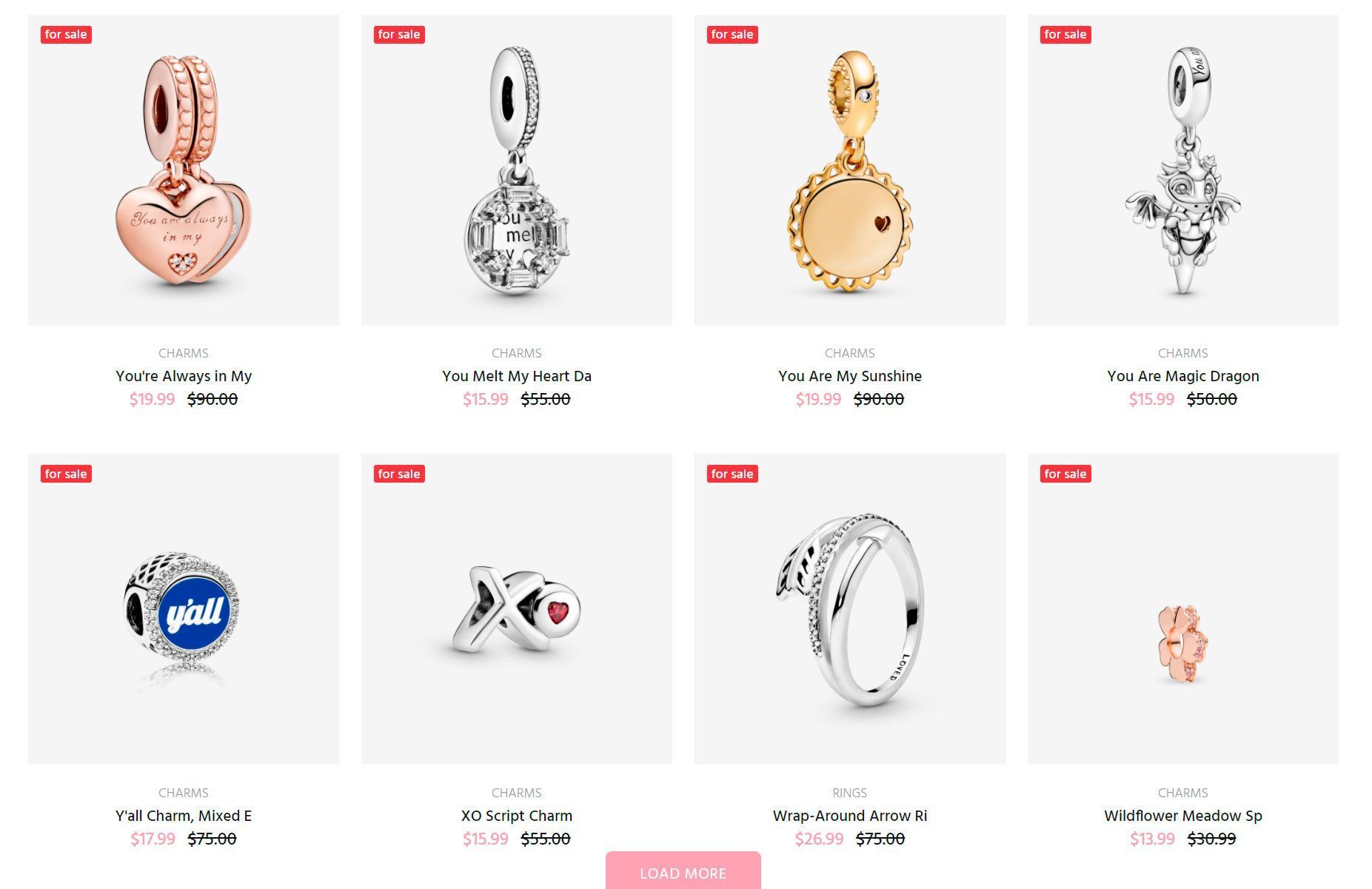 fake online jewellery shop Pandora Fakes