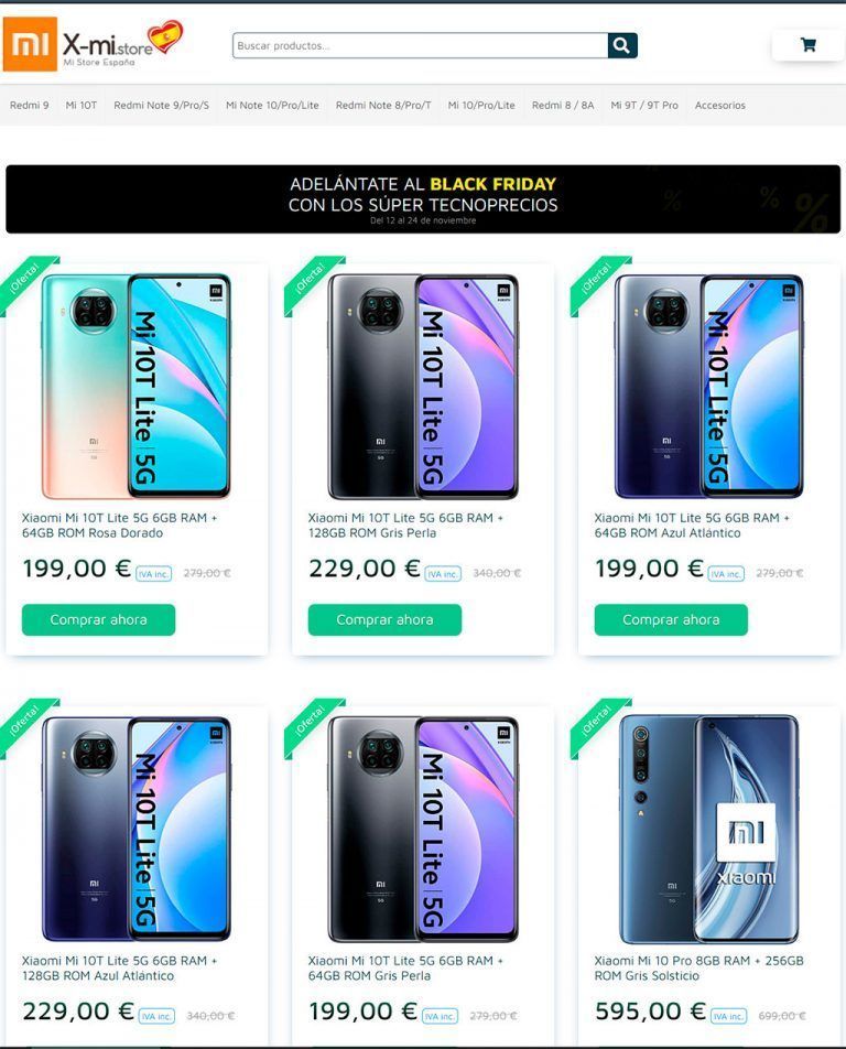 x-mi.shop questionable online store Xiaomi smartphones