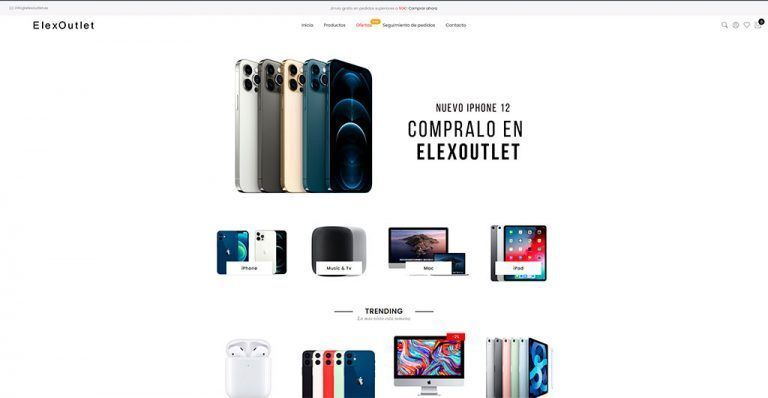 elexoutlet.es questionable online store technology
