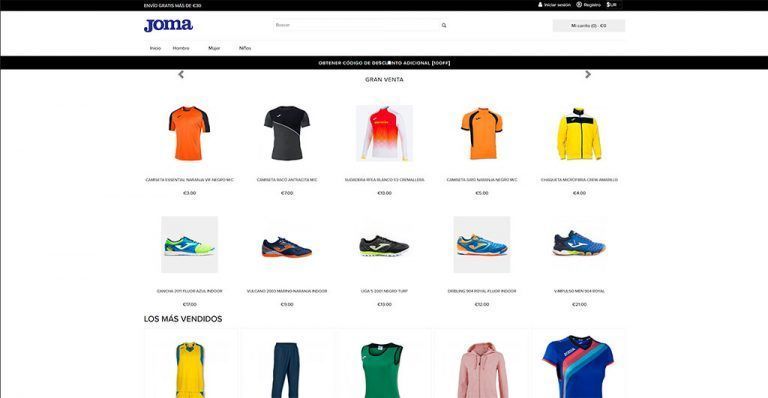 jomasports.shop questionable online store sports articles Joma