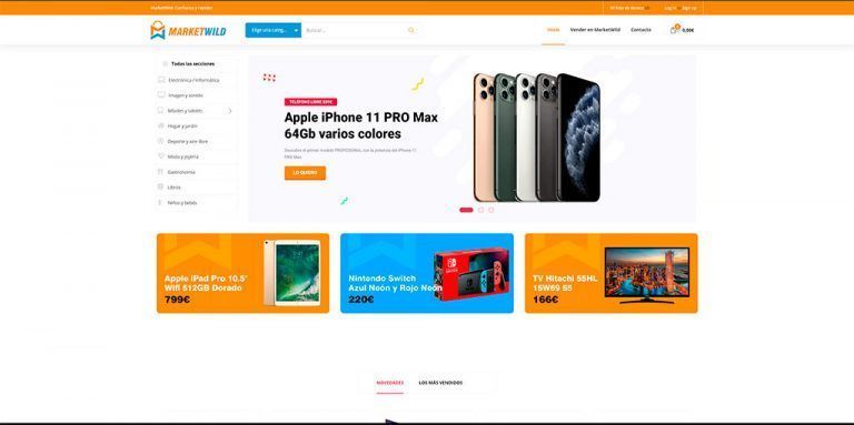 marketwild.es questionable online store electronic products
