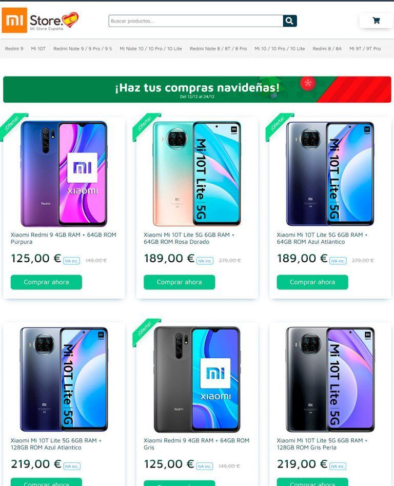 mistore.club online shop fake smartphones Xiaomi