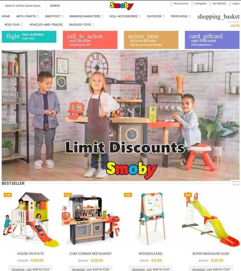 sell.smobytstock.cc online shop fake toys Smoby